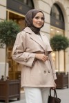 Apolet Detaylı Trençkot 25145 - BEJ Apolet Detaylı Trençkot 25145 - BEJ