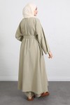 Kuşaklı Kimono Pantolon Takım 256036 - AÇIK HAKİ Kuşaklı Kimono Pantolon Takım 256036 - AÇIK HAKİ