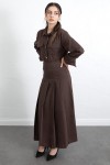 Gömlekli Etek Takım 266004 - KAHVERENGİ