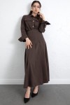 Gömlekli Etek Takım 266004 - KAHVERENGİ