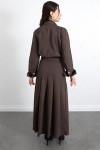 Gömlekli Etek Takım 266004 - KAHVERENGİ