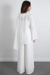  Asimetrik Kesim Atkılı Takım 266009 - BEYAZ