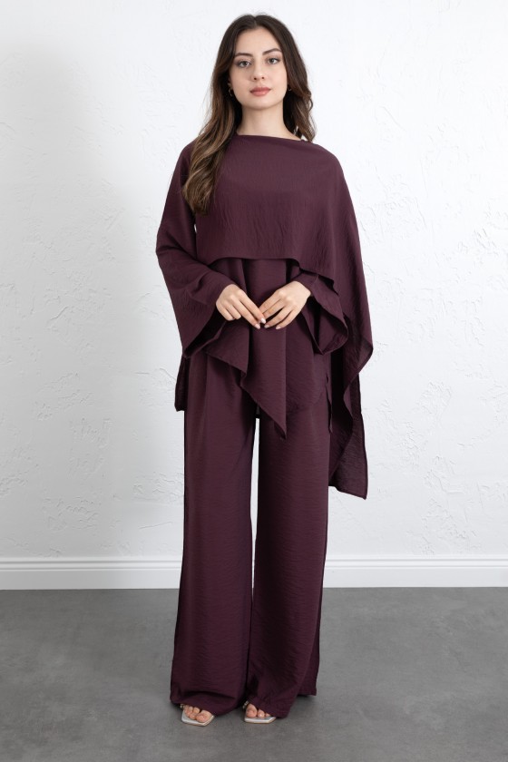  Asimetrik Kesim Atkılı Takım 266009 - MÜRDÜM