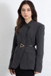 Yüksek Yaka Blazer Ceket 269013 - ANTRASİT