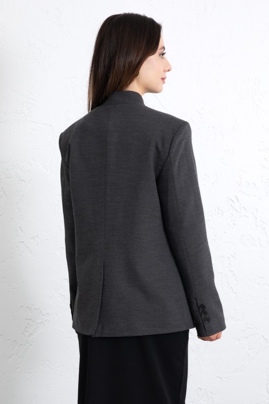Yüksek Yaka Blazer Ceket 269013 - ANTRASİT
