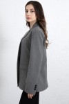 Yüksek Yaka Blazer Ceket 269013 - GRİ