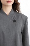 Yüksek Yaka Blazer Ceket 269013 - GRİ