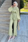 Büzgülü Tencel Takım 41275 - KÜF YEŞİLİ