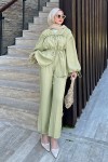 Büzgülü Tencel Takım 41275 - KÜF YEŞİLİ
