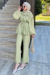 Büzgülü Tencel Takım 41275 - KÜF YEŞİLİ