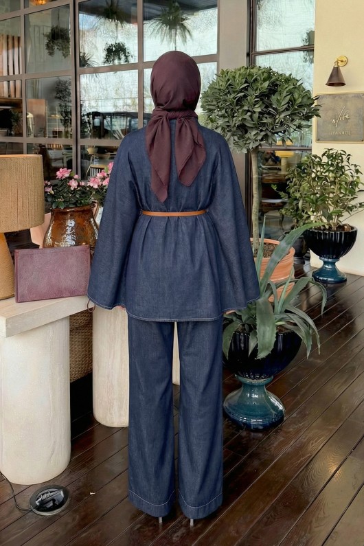 Pançolu Denim Takım 41568 - KOYU MAVİ