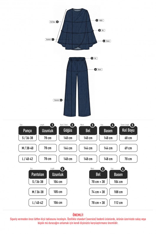 Pançolu Denim Takım 41568 - KOYU MAVİ