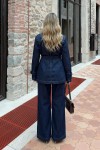 Ceketli Denim Takım 41622 - KOYU MAVİ Ceketli Denim Takım 41622 - KOYU MAVİ