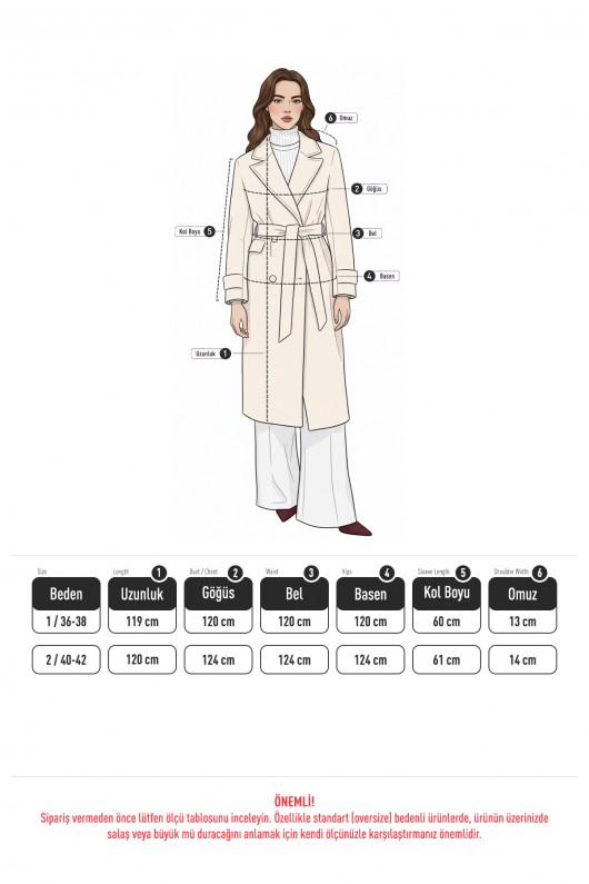 Cep Kapaklı Kaşe Kaban 51008 - ANTRASİT Cep Kapaklı Kaşe Kaban 51008 - ANTRASİT
