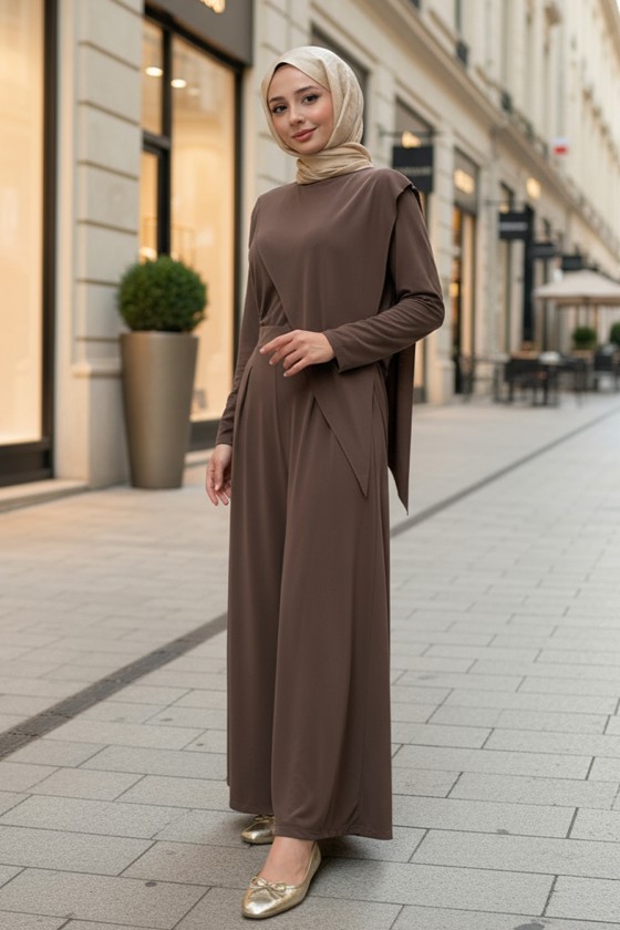 Oysho İkili Takım 5531 - KAHVERENGİ