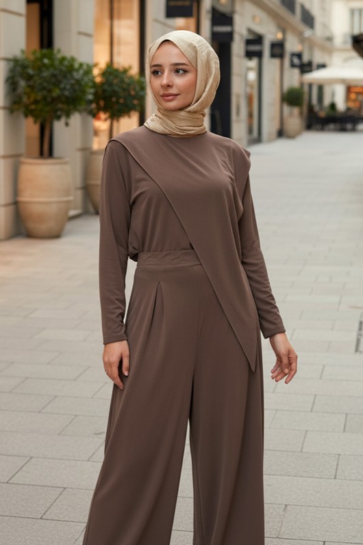 Oysho İkili Takım 5531 - KAHVERENGİ Oysho İkili Takım 5531 - KAHVERENGİ