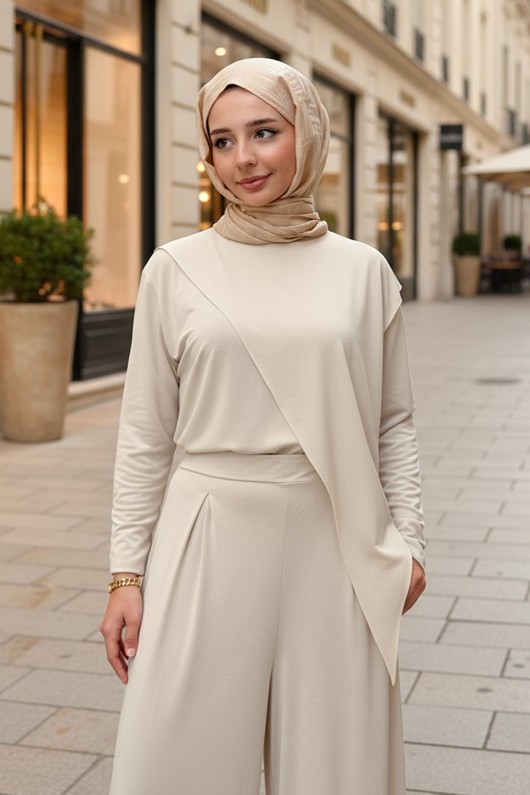 Oysho İkili Takım 5531 - TAŞ RENGİ