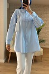61631 Fisto Detaylı Tunik - BEBE MAVİSİ 61631 Fisto Detaylı Tunik - BEBE MAVİSİ