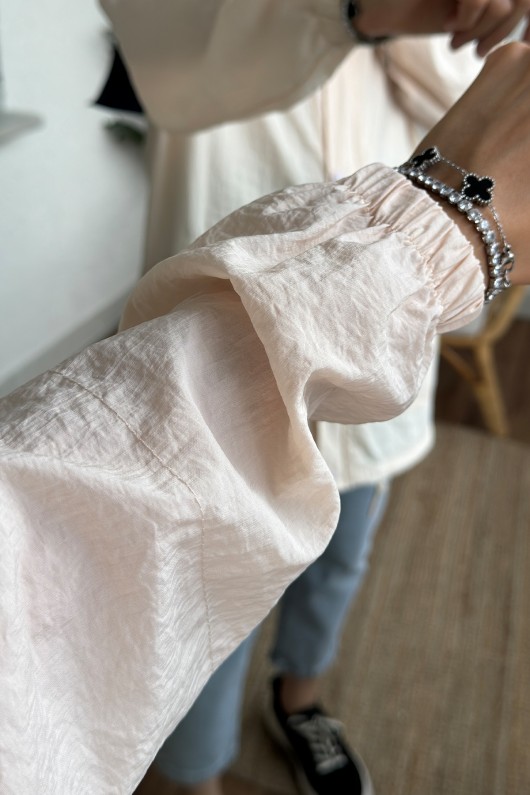 61649 Kapüşonlu Yağmurluk - BEJ