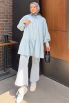 Fiyonklu Mevlana Tunik 6263 - BEBE MAVİSİ