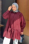 Fiyonklu Mevlana Tunik 6263 - BORDO