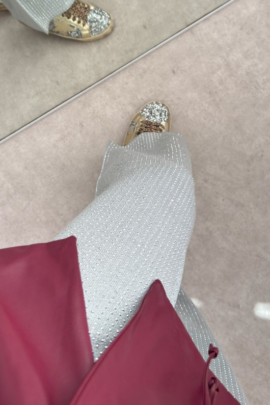 Twins Full Taşlı Pantolon 6389 - GRİ