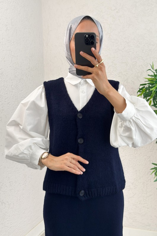 Triko Yelekli Takım 70136 - LACİVERT