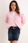 Yumoş Dokulu Triko Hırka 70145 - PEMBE