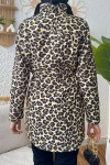 Leopar Desen Kap 9269 - CAMEL