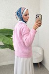 Süzene Nakışlı Triko Kazak 70056 - PEMBE