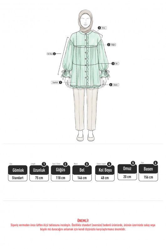 Kol Büzgülü Fırfırlı Gömlek Y0093 - MÜRDÜM