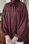 Yaka Kuşaklı Tunik Y0088 - MÜRDÜM