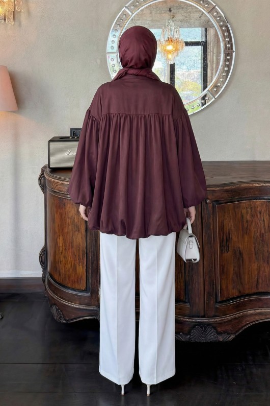 Yaka Kuşaklı Tunik Y0088 - MÜRDÜM