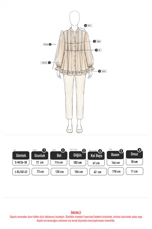 Yaka Nervürlü Gömlek Y0109 - HAKİ Yaka Nervürlü Gömlek Y0109 - HAKİ