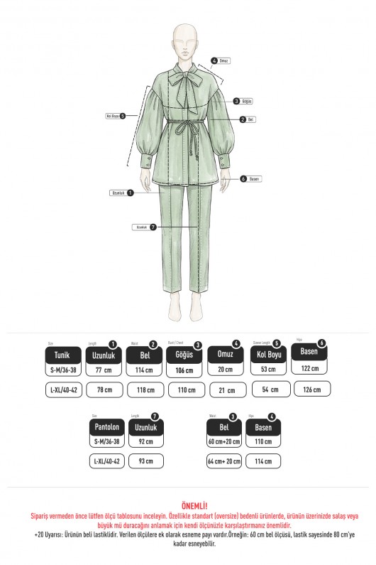 Yaka Bağlamalı Denim Takım Y0114 - BORDO